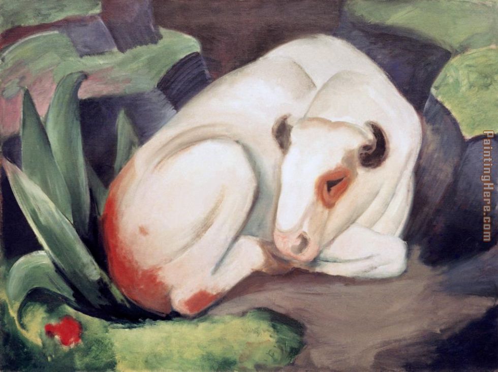 Franz Marc Weisser Stier